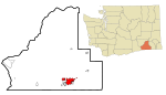 Walla Walla County Washington Incorporated and Unincorporated areas Walla Walla Highlighted